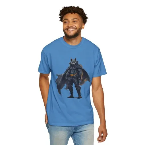 Heroic Wolf T-Shirt | Unisex Garment-Dyed Tee for Animal Lovers & Comic Fans - Image 36