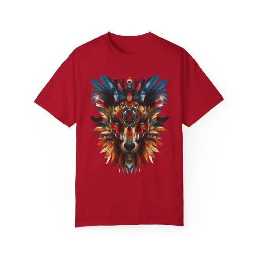Vibrant Wolf Graphic Unisex T-Shirt - Nature Lover Apparel - Image 37