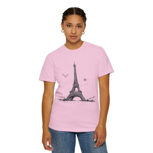 Eiffel Tower Graphic Unisex T-Shirt - Vintage Parisian Style - Image 36