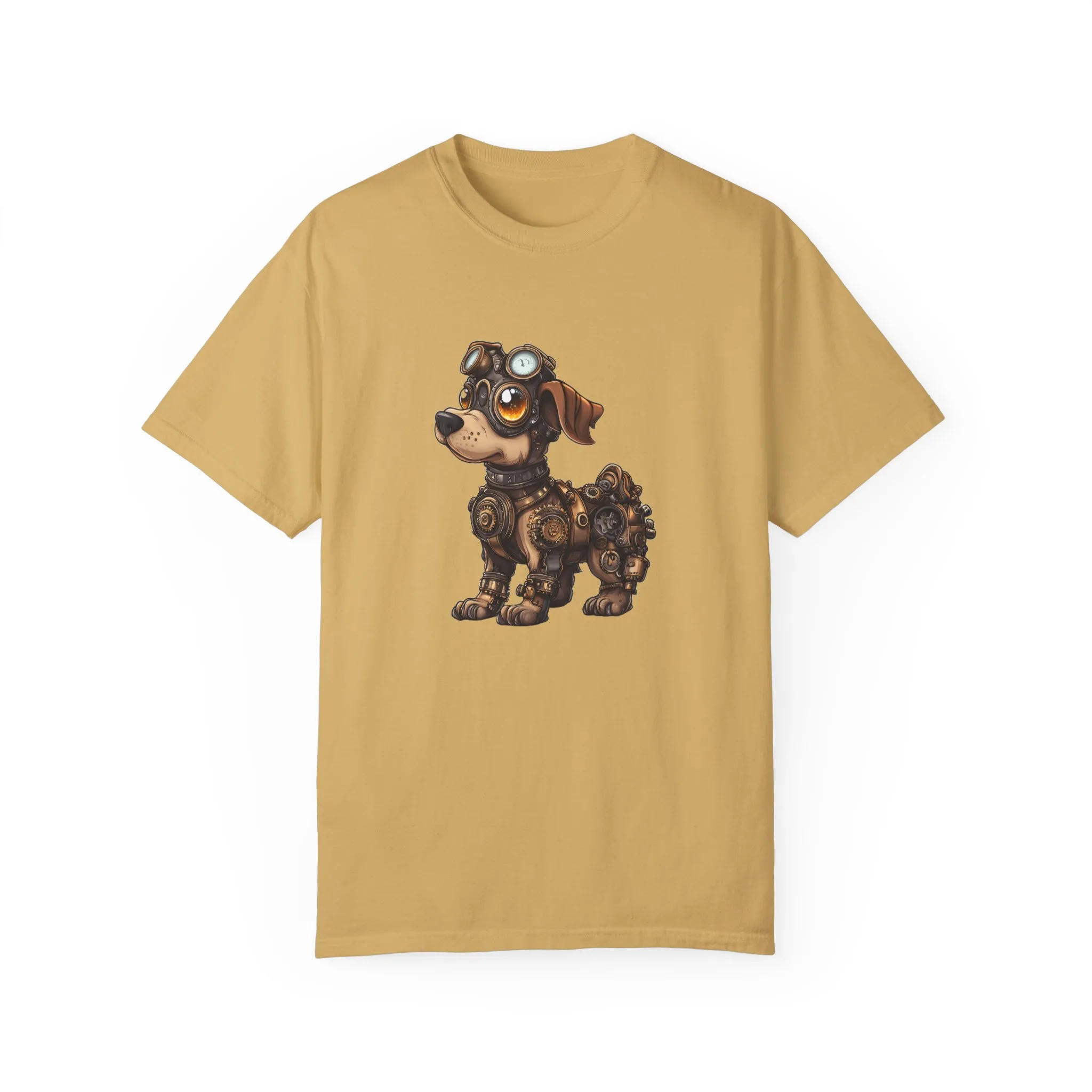 Steampunk Dog T-Shirt | Unisex Garment-Dyed Tee for Animal Lovers - Image 5