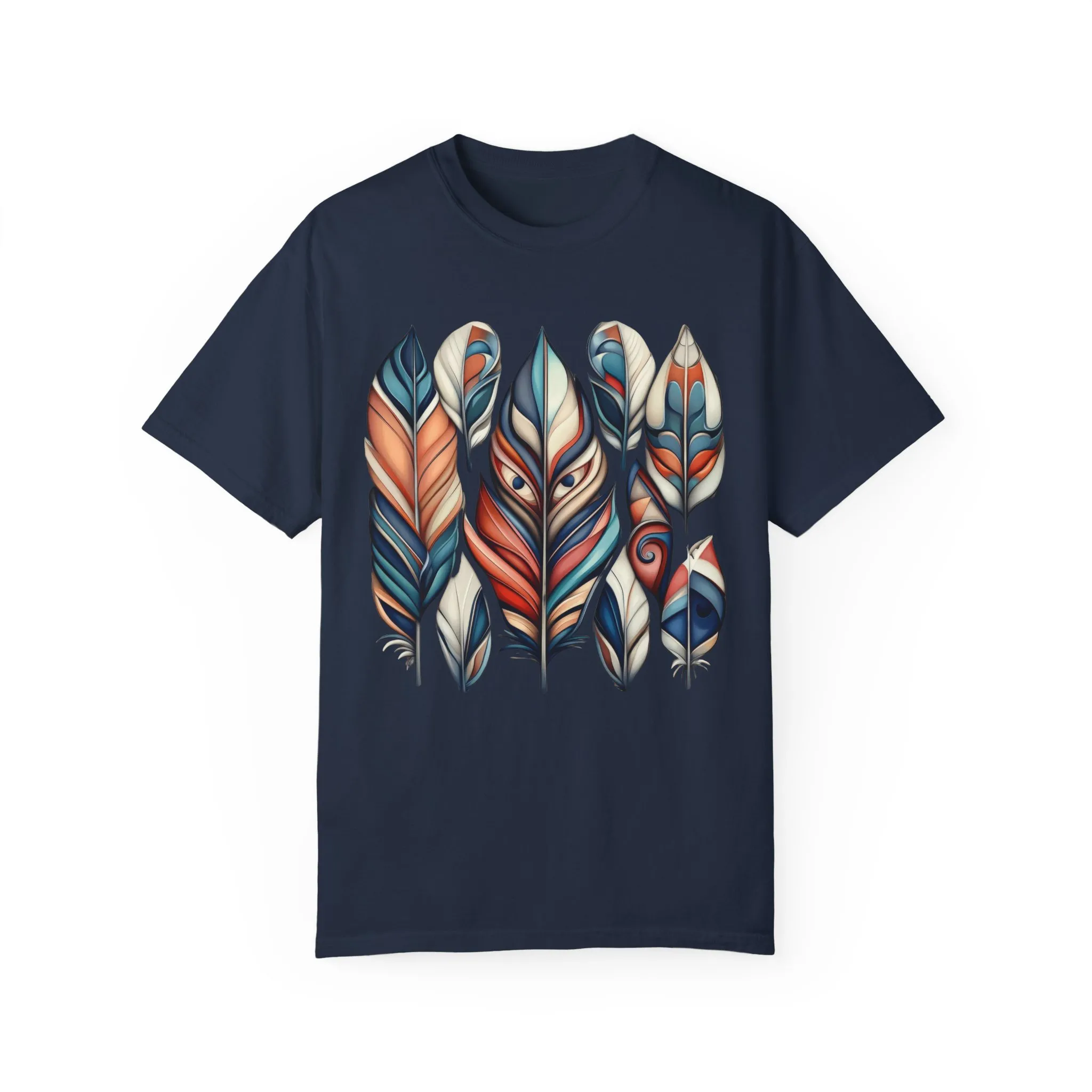 Bohemian Feathers Unisex T-Shirt - Artistic Nature Design - Image 61