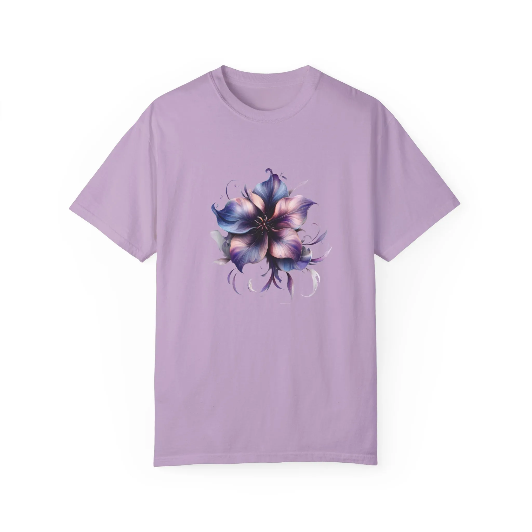 Floral Unisex Garment-Dyed T-Shirt - Vibrant Flower Design for Nature Lovers - Image 2