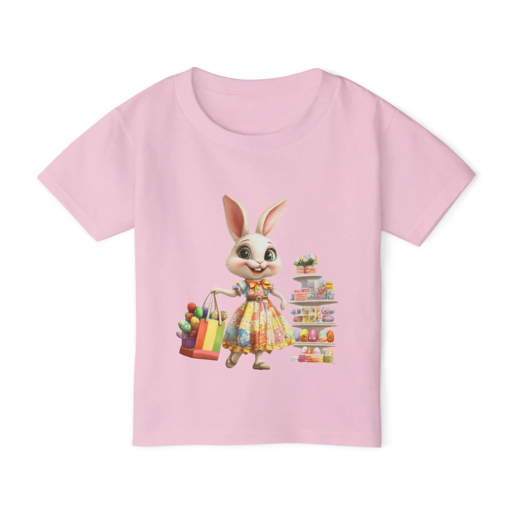 Cute Easter Bunny Toddler T-Shirt - Heavy Cotton™ - Image 4