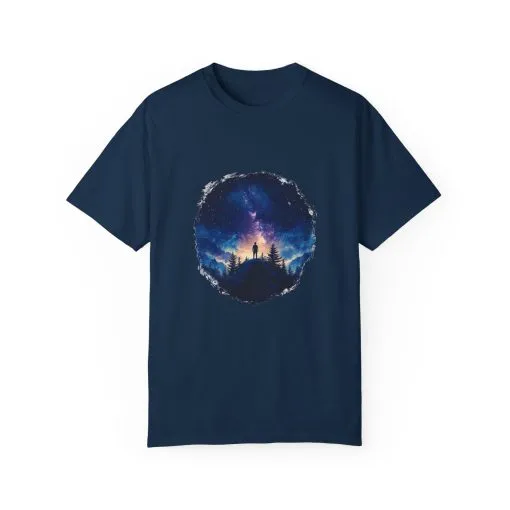 Galactic Night Unisex Garment-Dyed T-Shirt - Cosmic Adventure Tee - Image 13