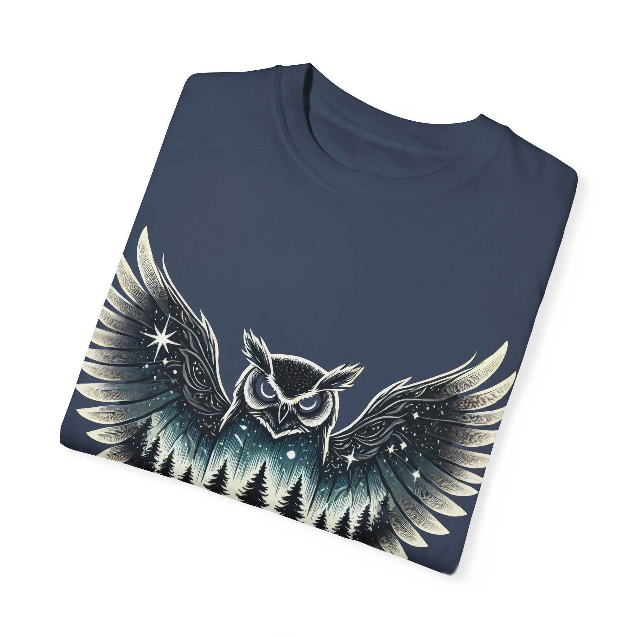 Unisex Garment-Dyed Owl T-Shirt | Nature-Inspired Design for Outdoor Lovers - Image 22