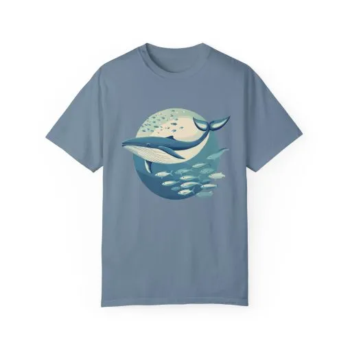 Whale Watching Unisex Garment-Dyed T-Shirt | Ocean Lover's Tee - Image 25