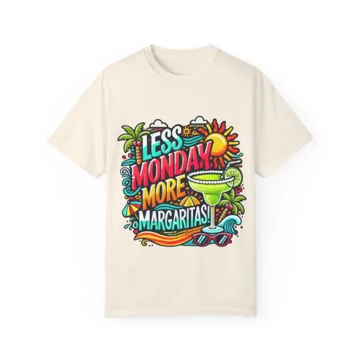 Less Monday More Margaritas Unisex T-Shirt - Fun Summer Vibes - Image 14