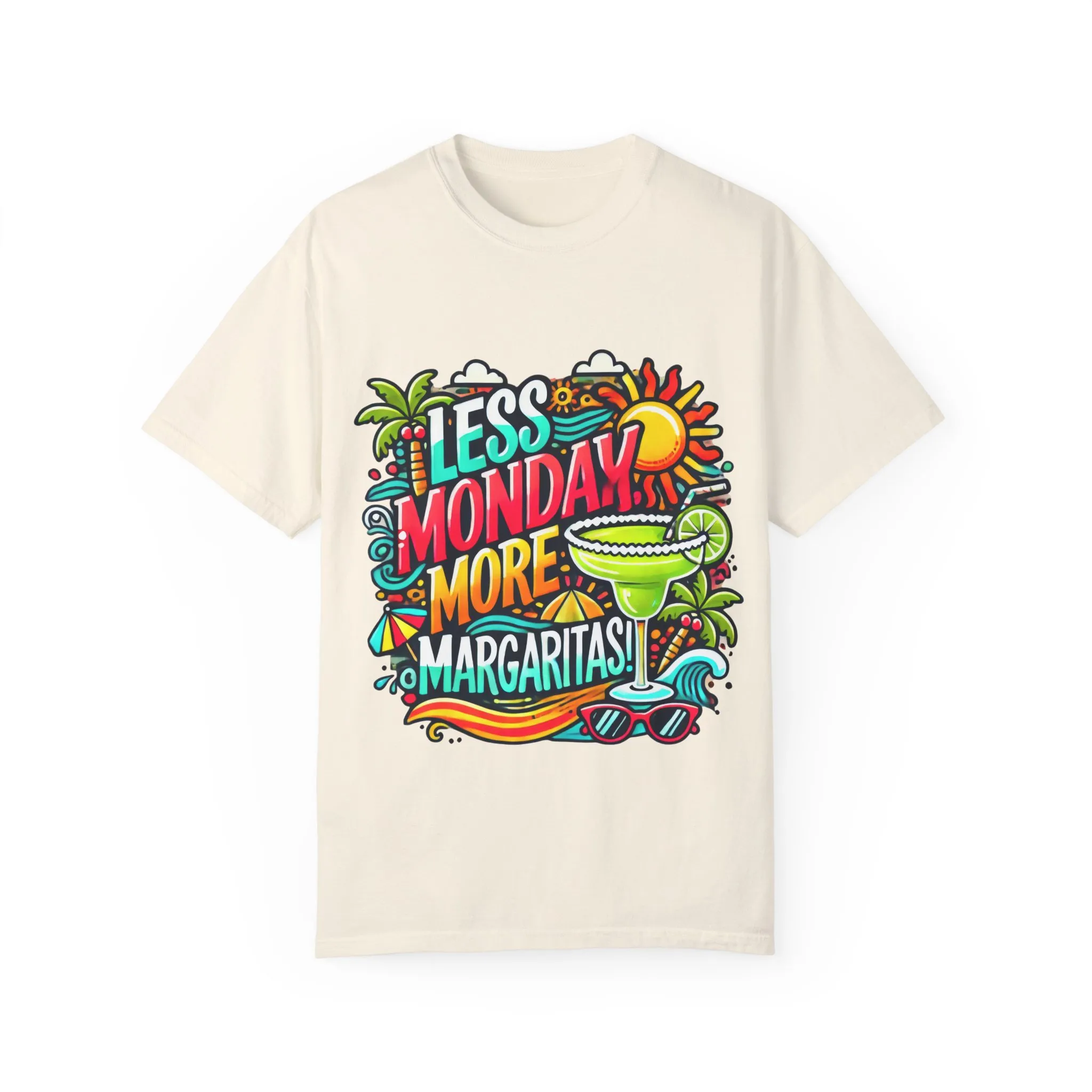 Less Monday More Margaritas Unisex T-Shirt - Fun Summer Vibes - Image 14