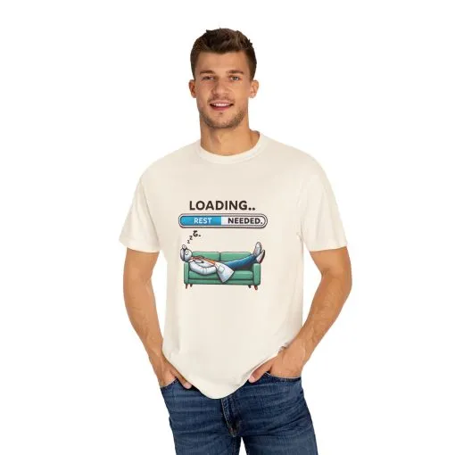 Loading Rest Needed Unisex Garment-Dyed T-Shirt - Image 7