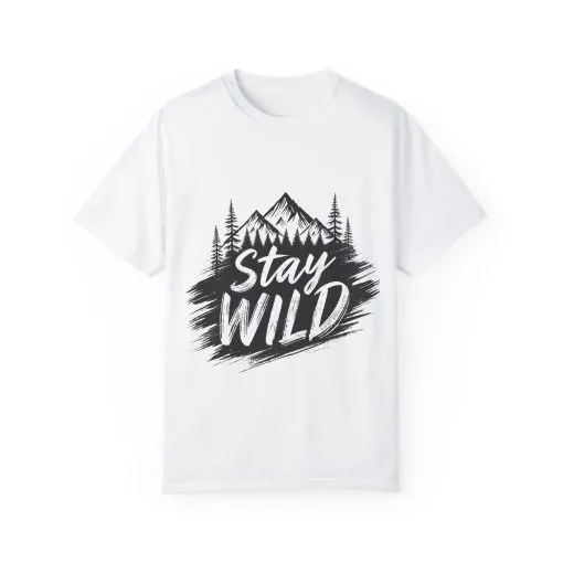 Stay Wild Unisex Garment-Dyed T-Shirt for Adventure Lovers - Image 5