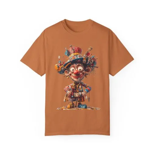 Whimsical Artist Unisex Garment-Dyed T-Shirt - Colorful Character Design - Image 19