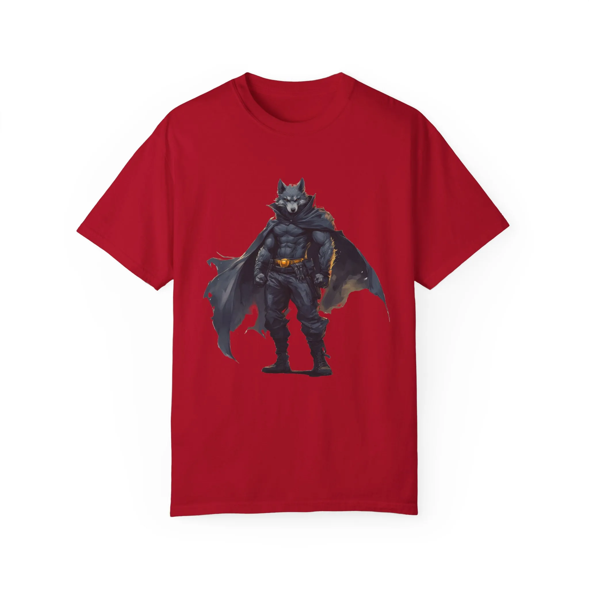 Heroic Wolf T-Shirt | Unisex Garment-Dyed Tee for Animal Lovers & Comic Fans - Image 53