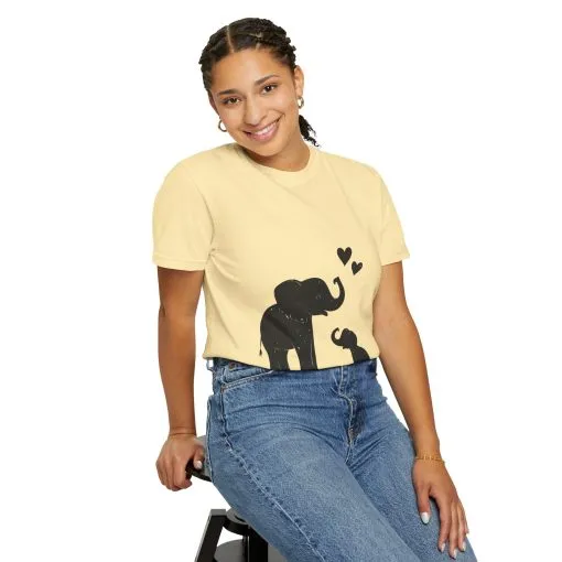 Heartwarming Elephant Love Unisex T-Shirt - Image 20