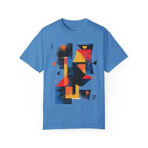 Colorful Abstract Art T-Shirt | Unisex Garment-Dyed Tee - Image 41