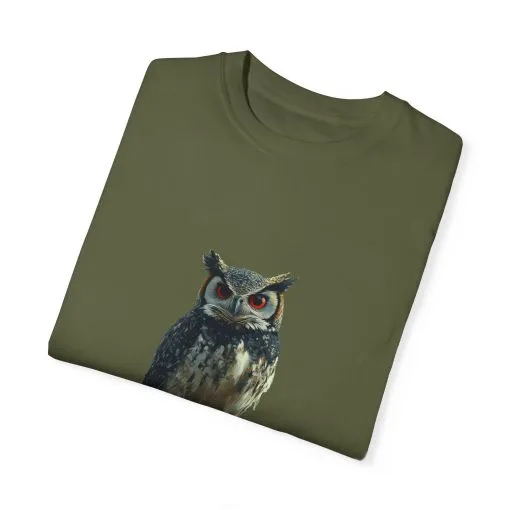 Funny Owl T-Shirt - "No Rules" Unisex Garment-Dyed Tee for Animal Lovers - Image 10