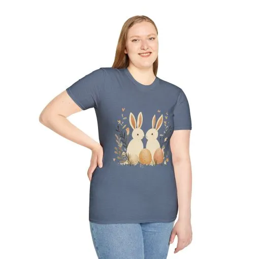 Easter Bunny Graphic Unisex Softstyle T-Shirt - Image 39