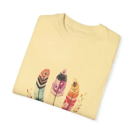 Boho Feather Graphic Unisex T-Shirt - Perfect for Nature Lovers & Casual Outfits - Image 12