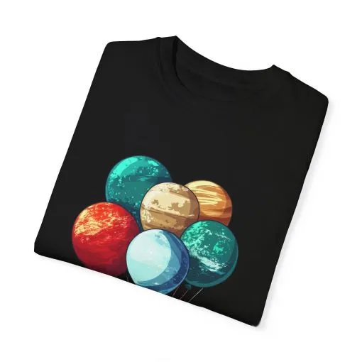 Astronauts and Planets Graphic T-Shirt - Unisex Garment-Dyed Tee - Image 30
