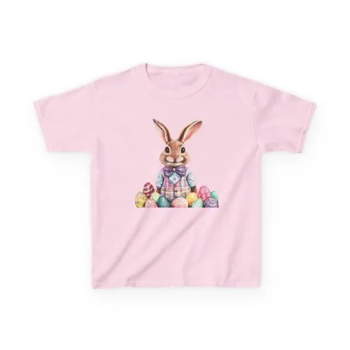 Easter Bunny Kids Heavy Cotton™ Tee - Cute Easter Celebration Shirt - Image 25