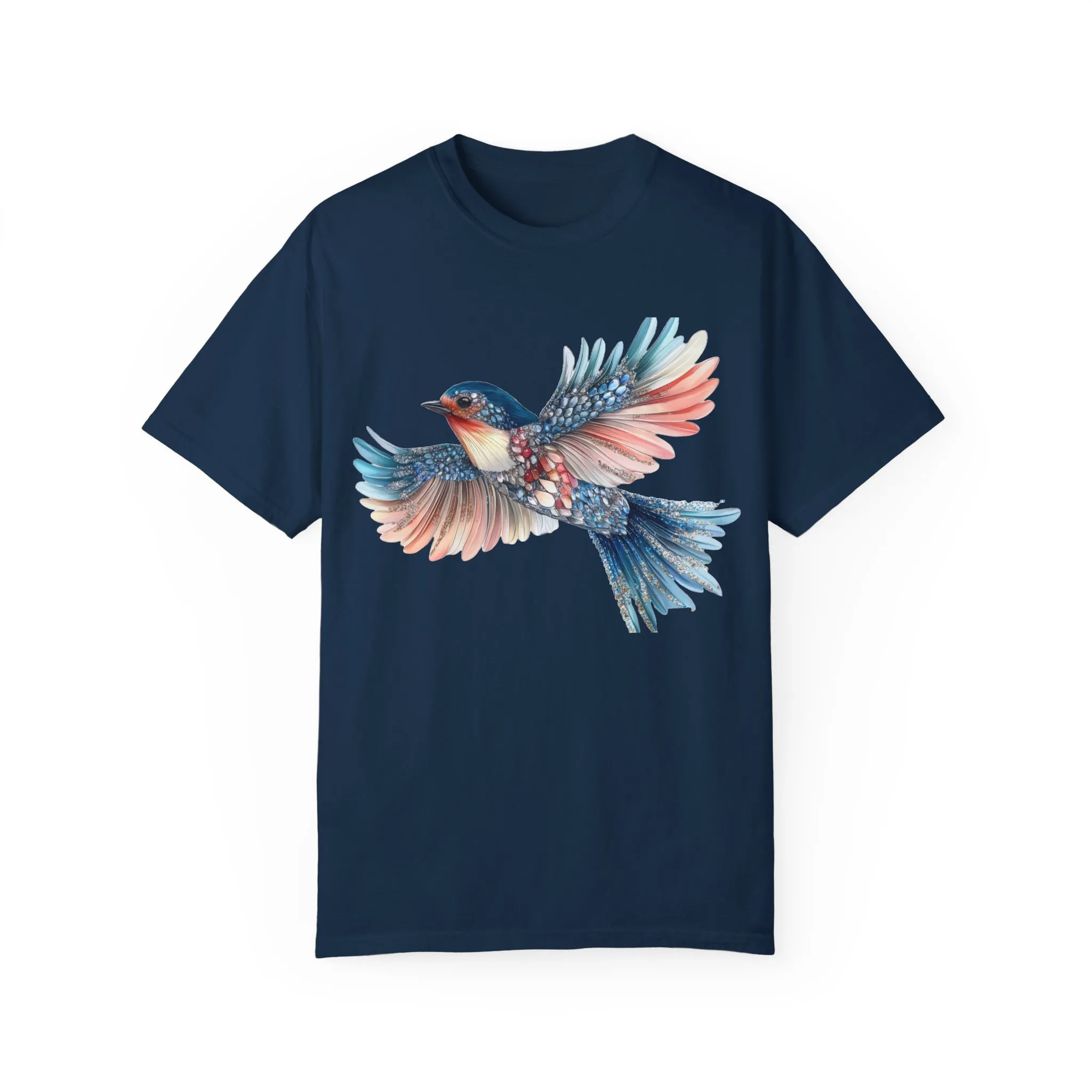 Colorful Bird Art Unisex T-Shirt - Nature-Inspired Garment-Dyed Tee - Image 29