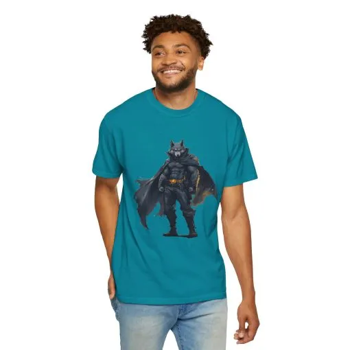 Heroic Wolf T-Shirt | Unisex Garment-Dyed Tee for Animal Lovers & Comic Fans - Image 20