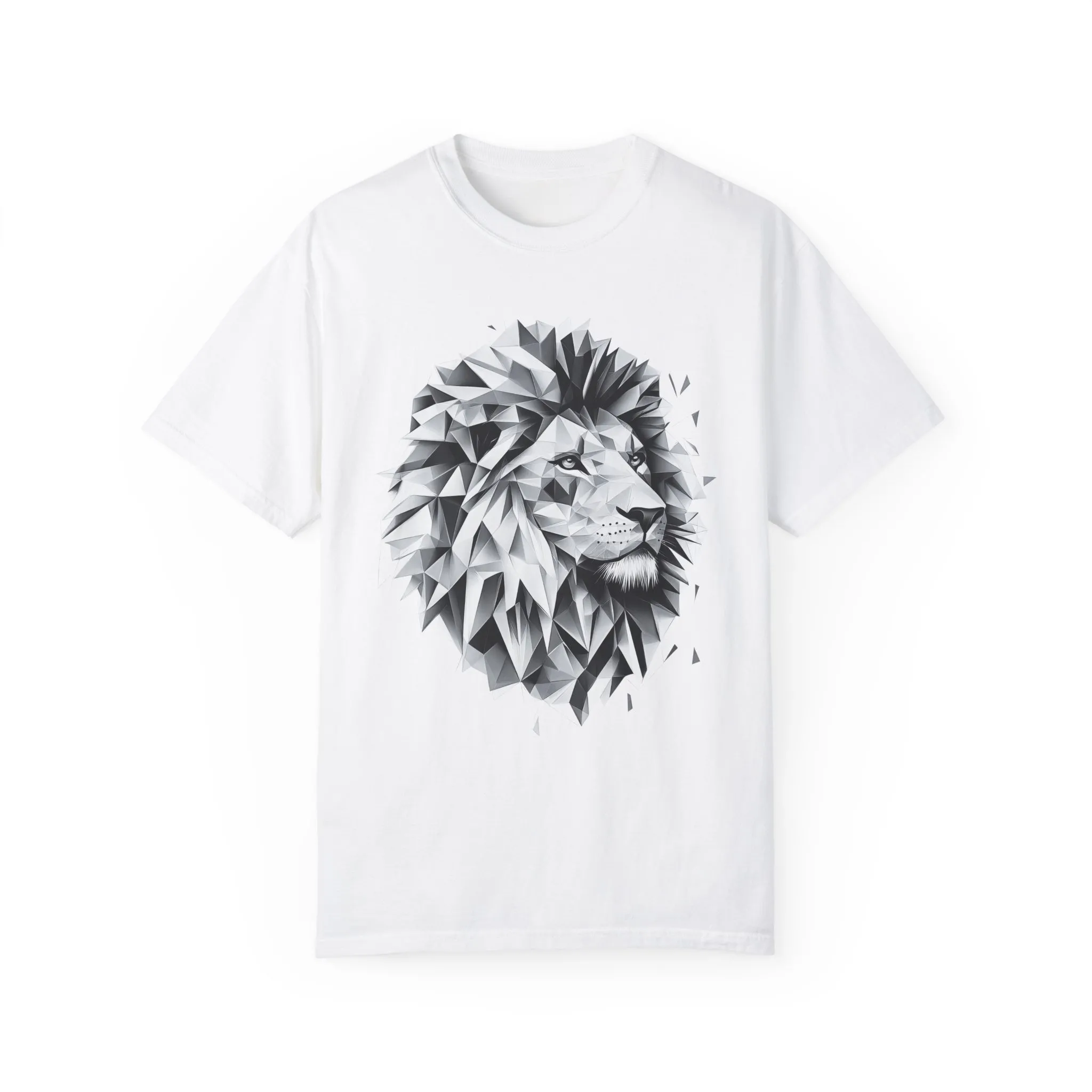 Geometric Lion Unisex T-shirt - Bold, Artistic Design for Animal Lovers - Image 2