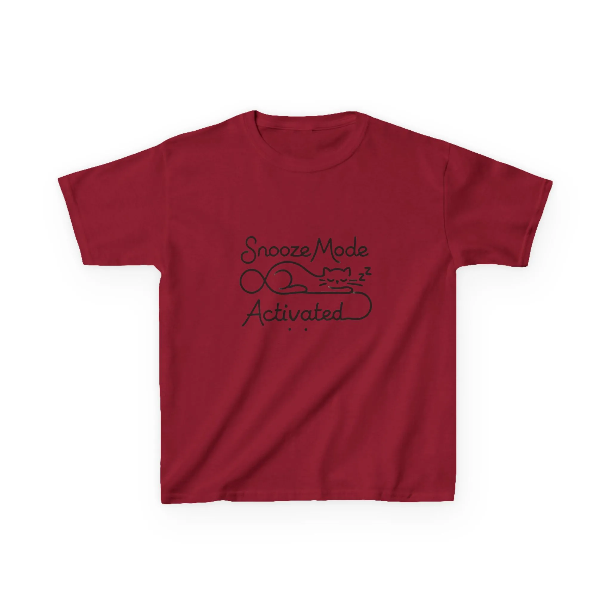 Kids 'Snooze Mode Activated' Heavy Cotton Tee - Fun Sleepy T-Shirt for Boys and Girls - Image 61