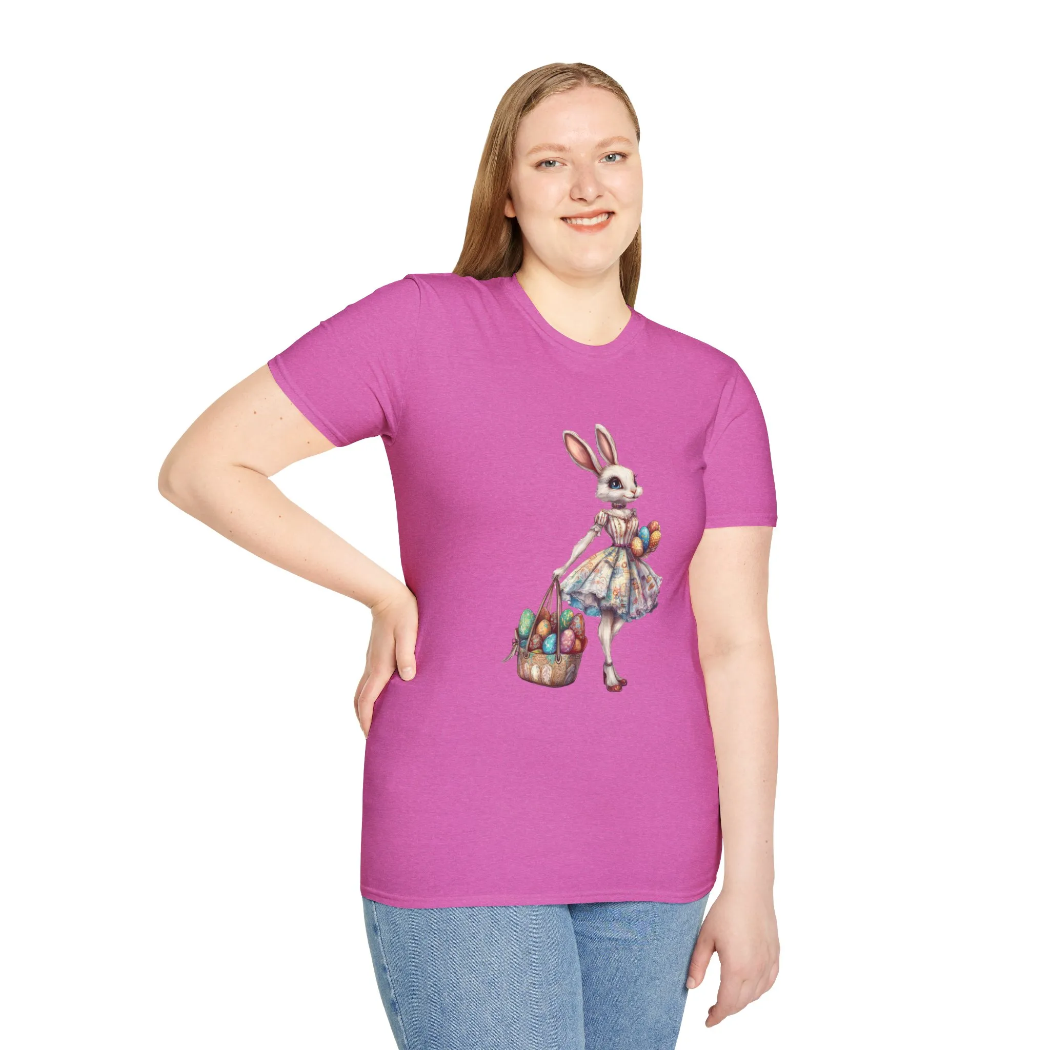 Easter Bunny Softstyle Unisex T-Shirt - Cute Spring Design for Holiday Celebrations - Image 44