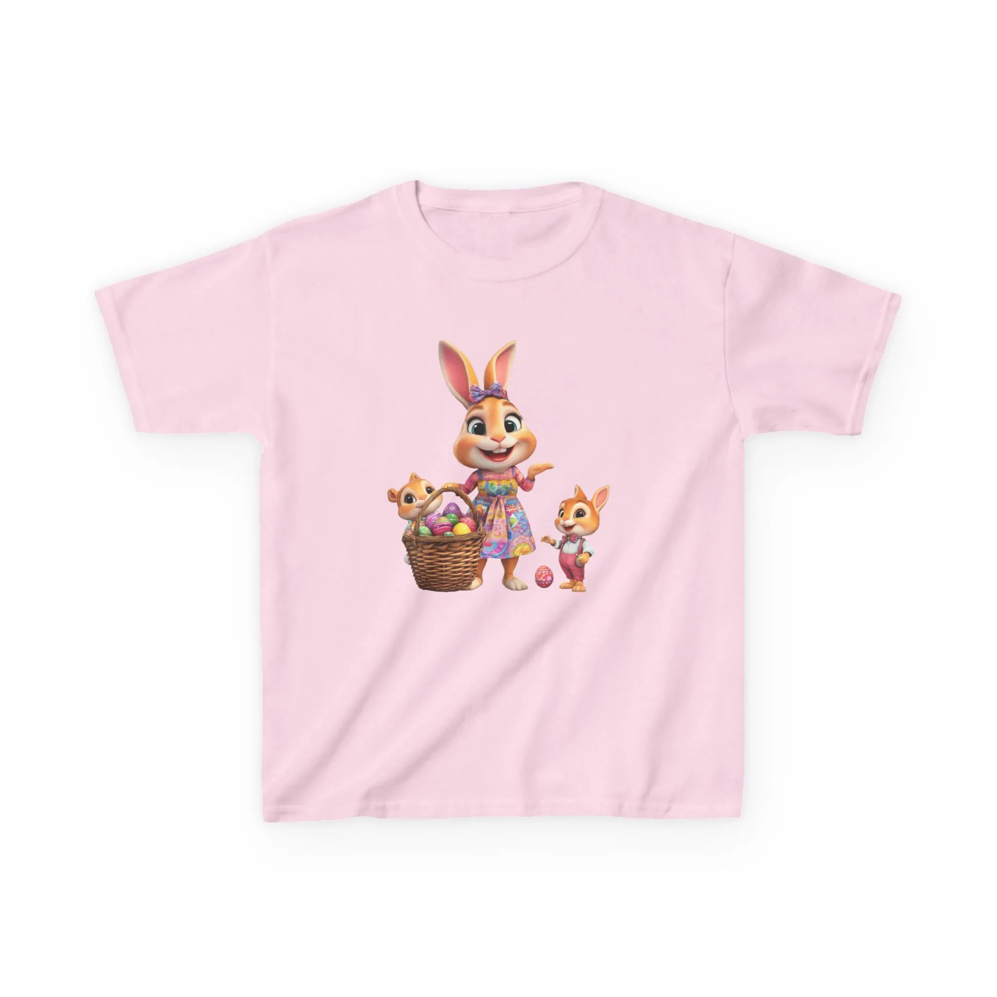 Easter Bunny Kids Tee - Fun and Colorful Heavy Cotton™ Shirt for Spring Celebrations - Image 2
