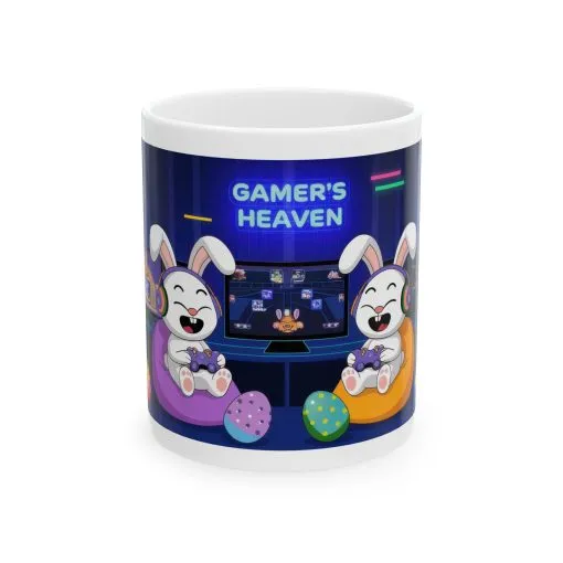 Gamer's Heaven Ceramic Mug - Perfect for Gaming Enthusiasts - 11oz & 15oz - Image 5