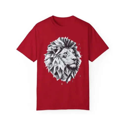 Geometric Lion Unisex T-shirt - Bold, Artistic Design for Animal Lovers - Image 29