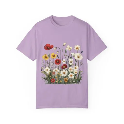 Floral Garden Unisex T-Shirt | Eco-Friendly, Casual Style for Spring & Summer - Image 22