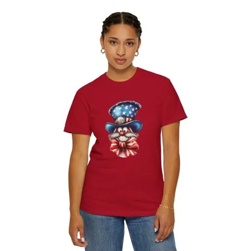 Patriotic Cat Unisex Garment-Dyed T-Shirt – Festive 4th of July Vibe - Image 20