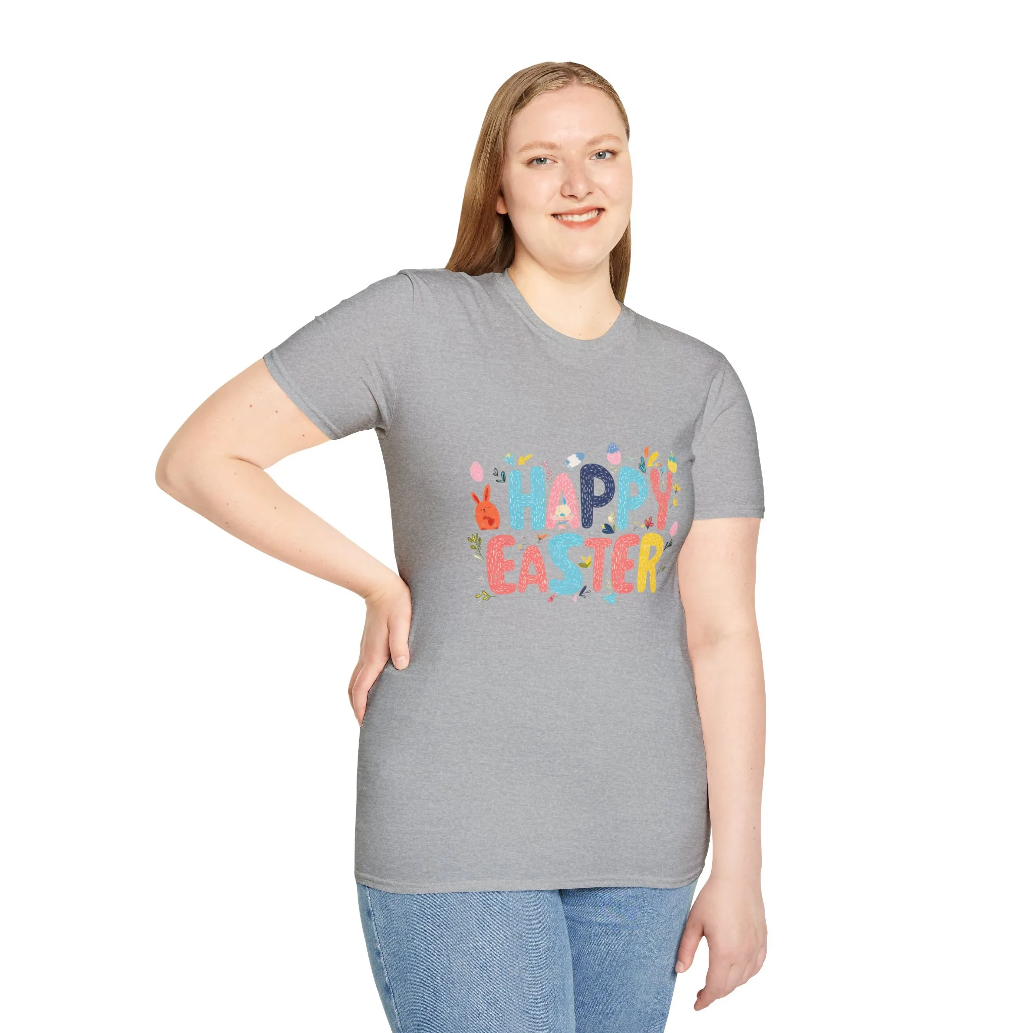 Happy Easter Unisex Softstyle T-Shirt - Vibrant Seasonal Tee for Spring Celebrations - Image 18