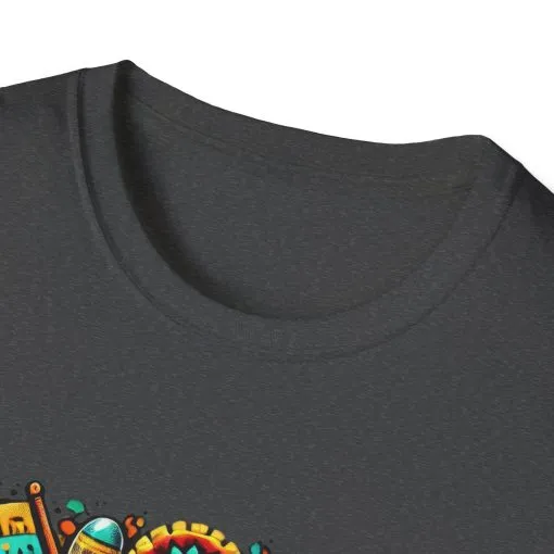 Happy Easter Unisex Softstyle T-Shirt - Colorful Easter Egg Design - Image 32