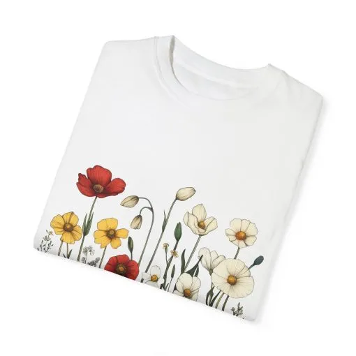 Floral Garden Unisex T-Shirt | Eco-Friendly, Casual Style for Spring & Summer - Image 5
