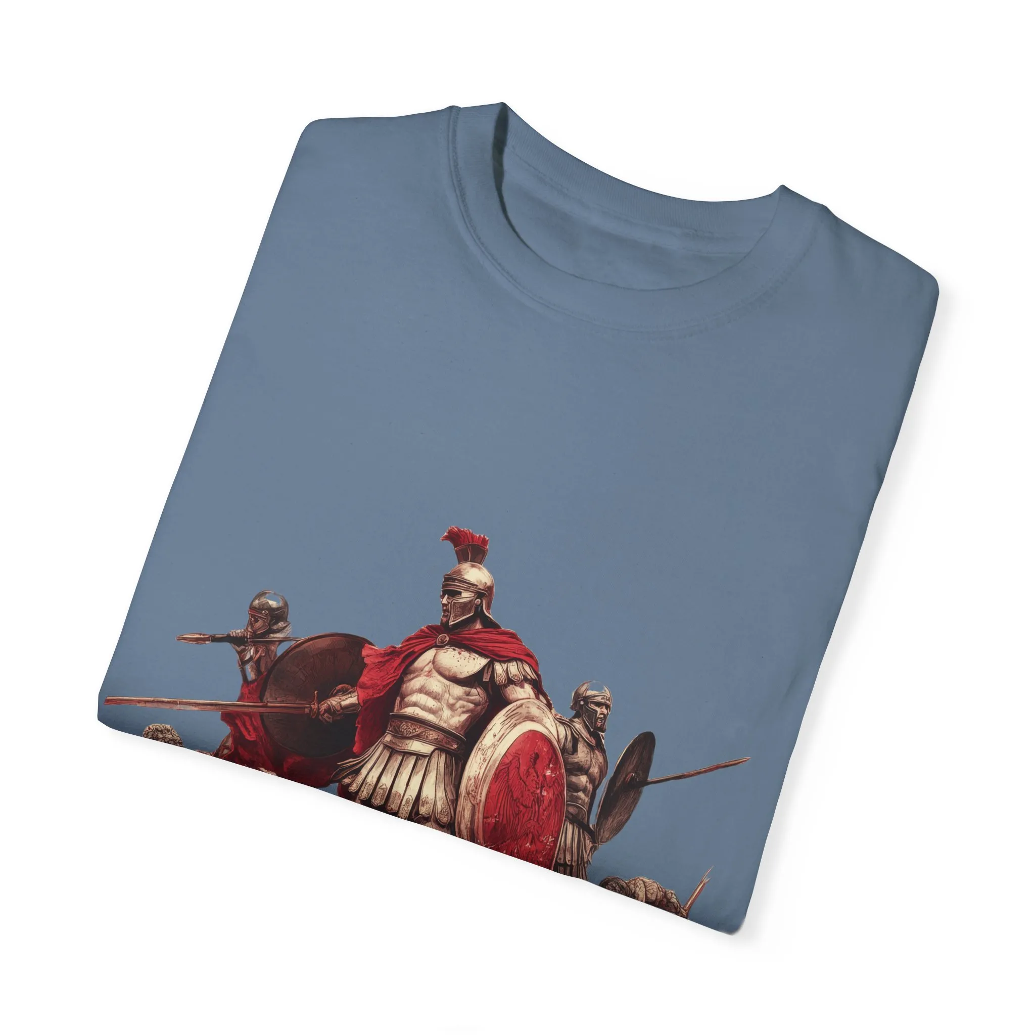 Warrior Spirit Unisex Garment-Dyed T-Shirt - Bold Roman Gladiator Design - Image 14