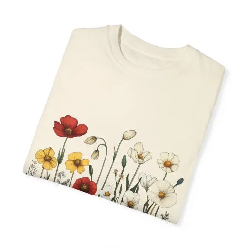 Floral Garden Unisex T-Shirt | Eco-Friendly, Casual Style for Spring & Summer - Image 2