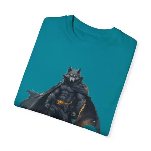 Heroic Wolf T-Shirt | Unisex Garment-Dyed Tee for Animal Lovers & Comic Fans - Image 18