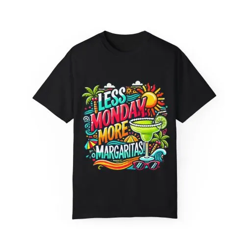 Less Monday More Margaritas Unisex T-Shirt - Fun Summer Vibes
