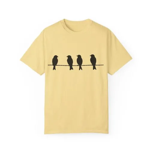 Minimalist Bird Silhouette Unisex T-Shirt - Image 17