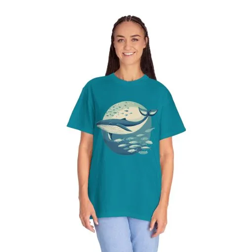 Whale Watching Unisex Garment-Dyed T-Shirt | Ocean Lover's Tee - Image 12