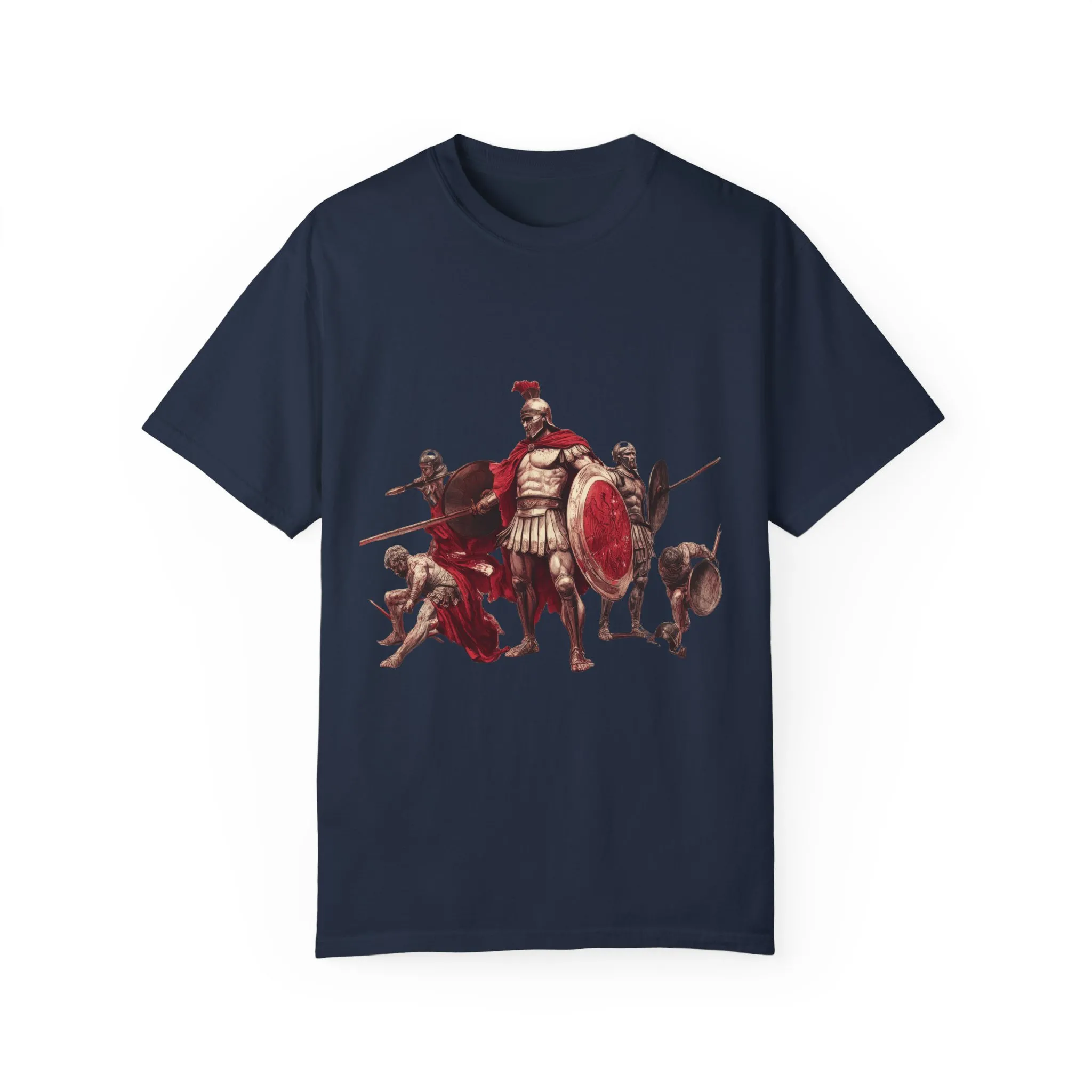 Warrior Spirit Unisex Garment-Dyed T-Shirt - Bold Roman Gladiator Design - Image 32