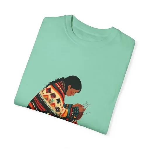 Cultural Heritage Unisex Garment-Dyed T-Shirt - Artisan Design - Image 18