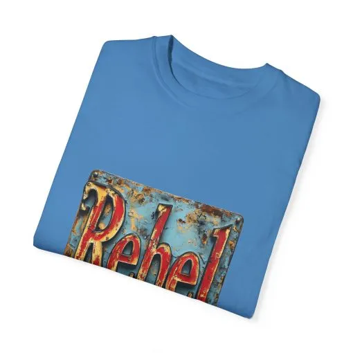 Rebel Unisex Garment-Dyed T-Shirt - Vintage Style Graphic Tee - Image 42