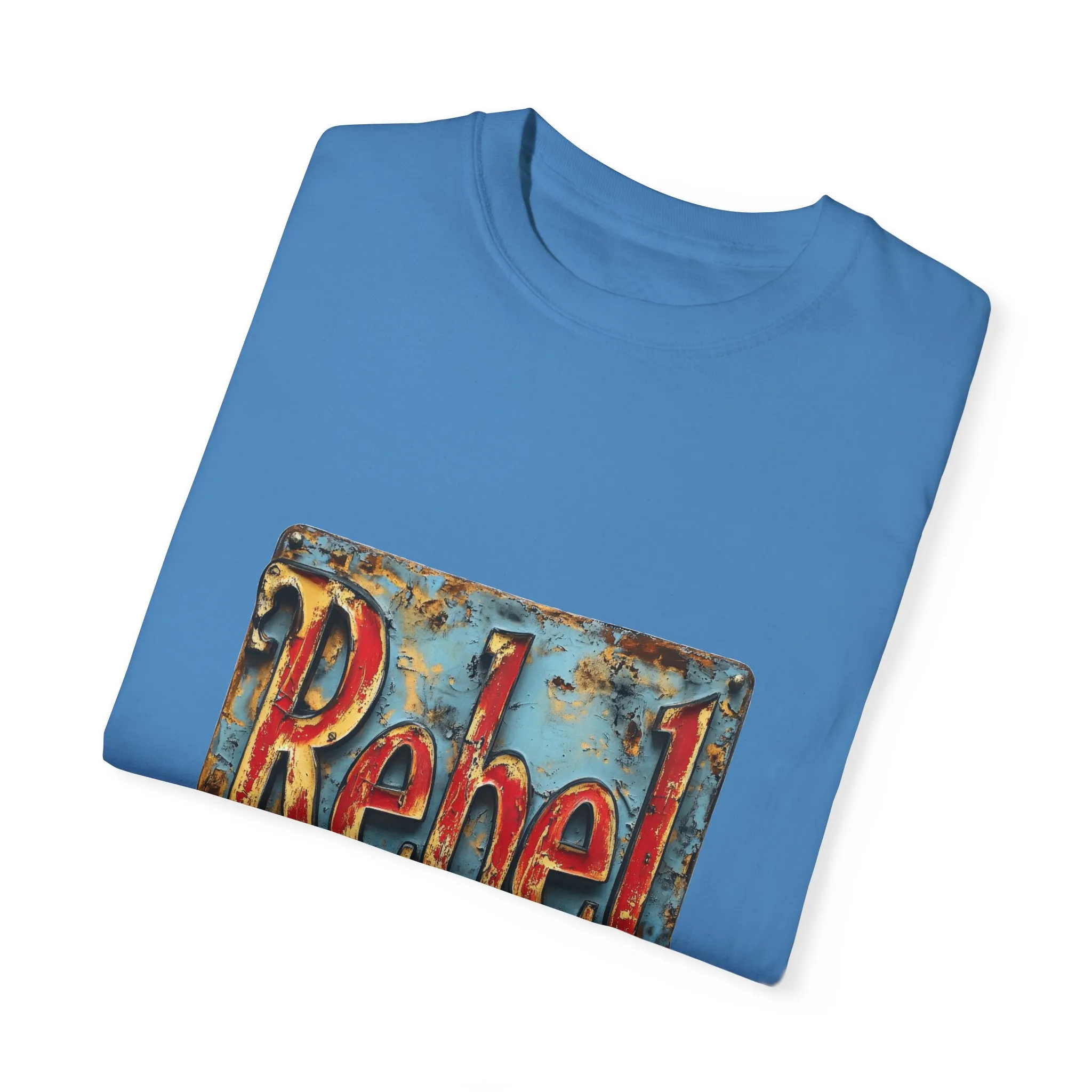 Rebel Unisex Garment-Dyed T-Shirt - Vintage Style Graphic Tee - Image 42