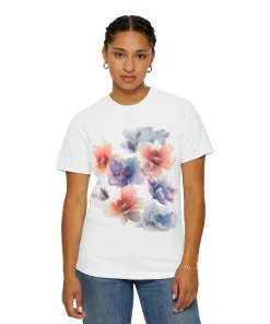 Floral Print Unisex T-Shirt - Perfect for Spring and Casual Occasions