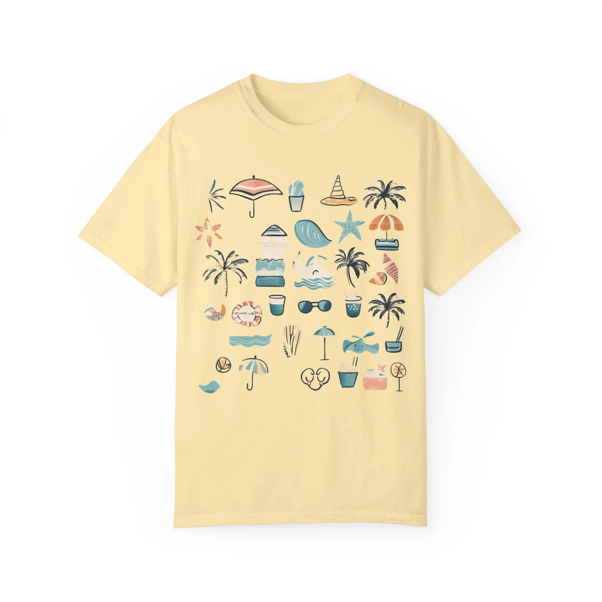 Beach Vibes Unisex Garment-Dyed T-Shirt | Summer Fun Graphic Tee - Image 9
