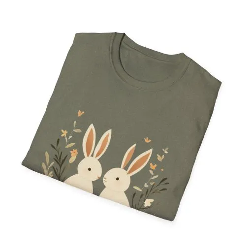 Easter Bunny Graphic Unisex Softstyle T-Shirt - Image 26