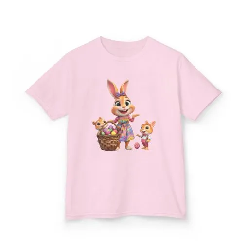 Easter Bunny Kids Tee - Fun and Colorful Heavy Cotton™ Shirt for Spring Celebrations - Image 3
